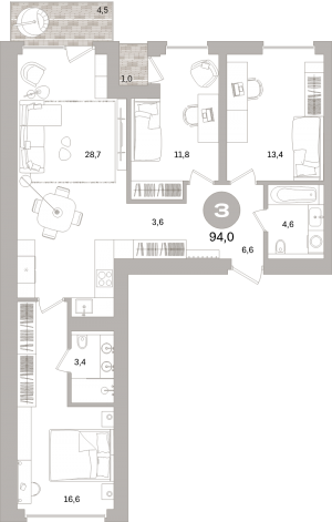 планировка, фото №1