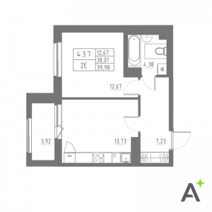 планировка, фото №1