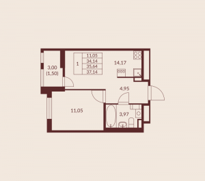 планировка, фото №1