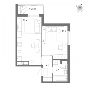 планировка, фото №1