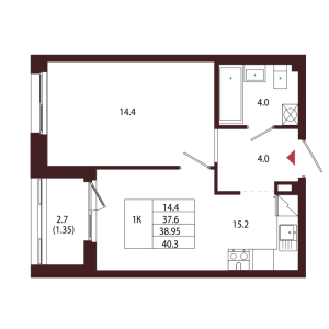 планировка, фото №1