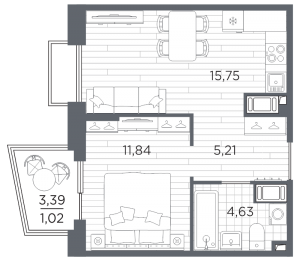 планировка, фото №1