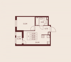 планировка, фото №1