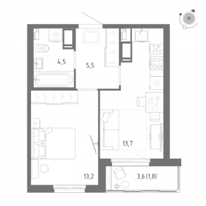 планировка, фото №1