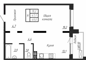 планировка, фото №1