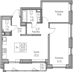 планировка, фото №1