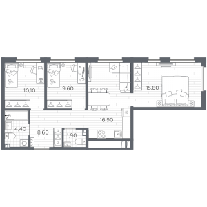 планировка, фото №1