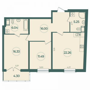 планировка, фото №1