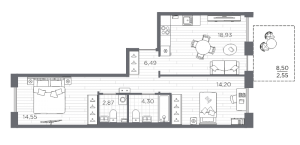 планировка, фото №1