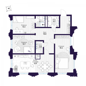 планировка, фото №1