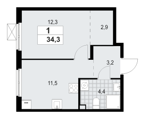планировка, фото №1