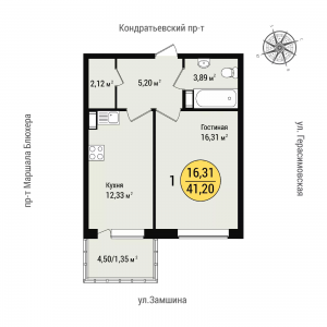 планировка, фото №1