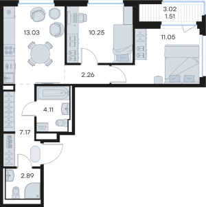 планировка, фото №1