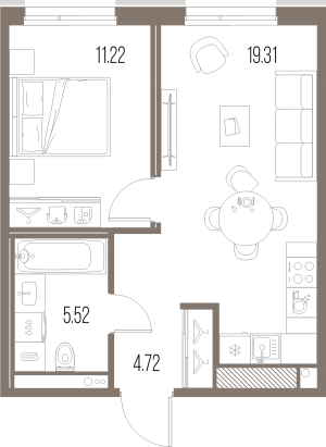 планировка, фото №1