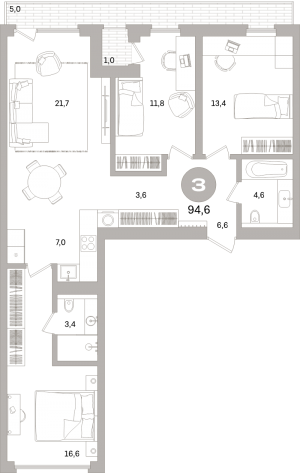 планировка, фото №1