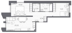 планировка, фото №1