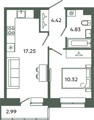 планировка, фото №1