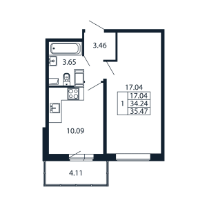 планировка, фото №1