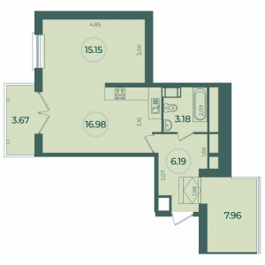 планировка, фото №1