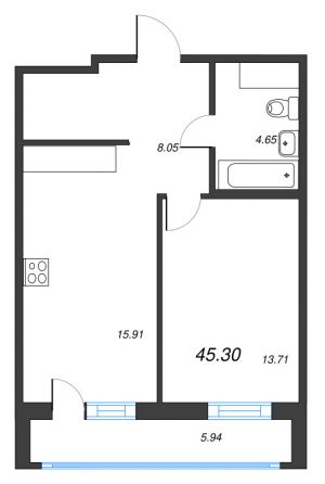 планировка, фото №1