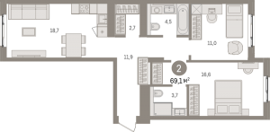 планировка, фото №1