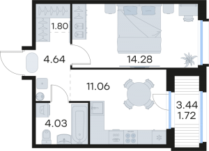 планировка, фото №1