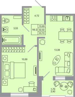 планировка, фото №1