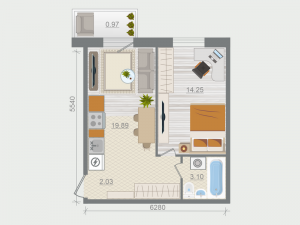 планировка, фото №1