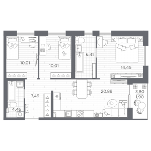 планировка, фото №1