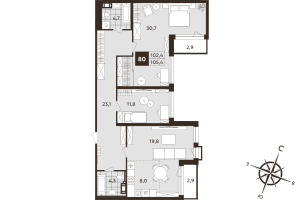 планировка, фото №1