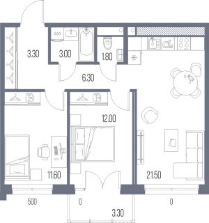 планировка, фото №1