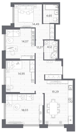 планировка, фото №1