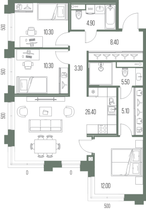 планировка, фото №1