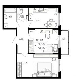 планировка, фото №1