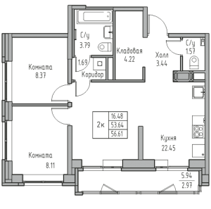 планировка, фото №1