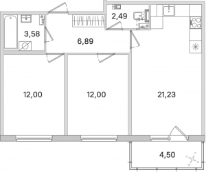 планировка, фото №1
