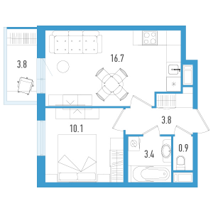 планировка, фото №1