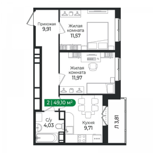 планировка, фото №1