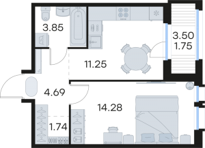 планировка, фото №1