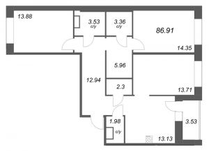 планировка, фото №1