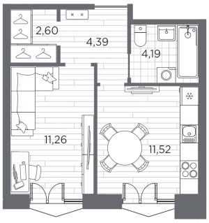 планировка, фото №1