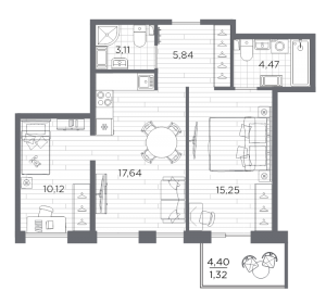 планировка, фото №1
