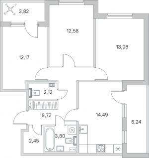 планировка, фото №1