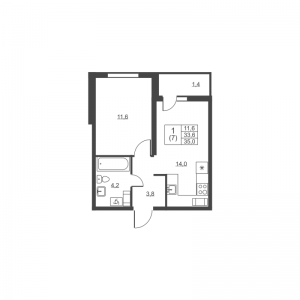 планировка, фото №1