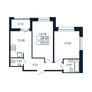 планировка, фото №1