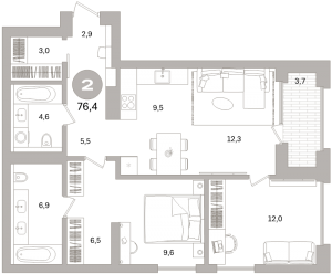 планировка, фото №1