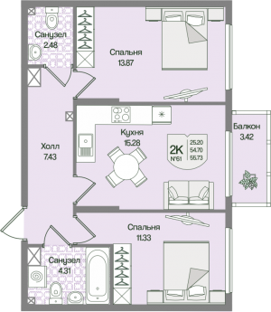 планировка, фото №1