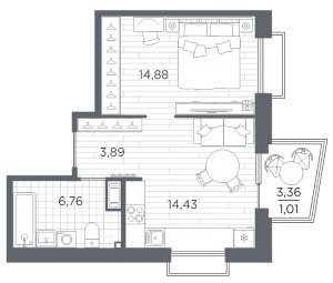 планировка, фото №1