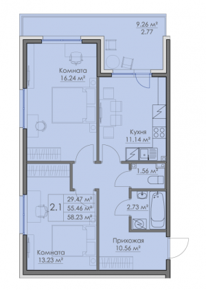 планировка, фото №1