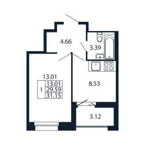 планировка, фото №1